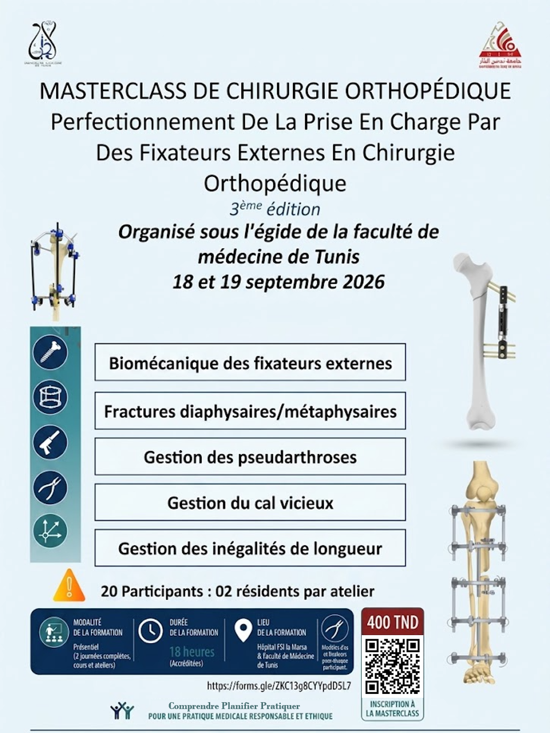 Affiche Masterclass fixateur externe