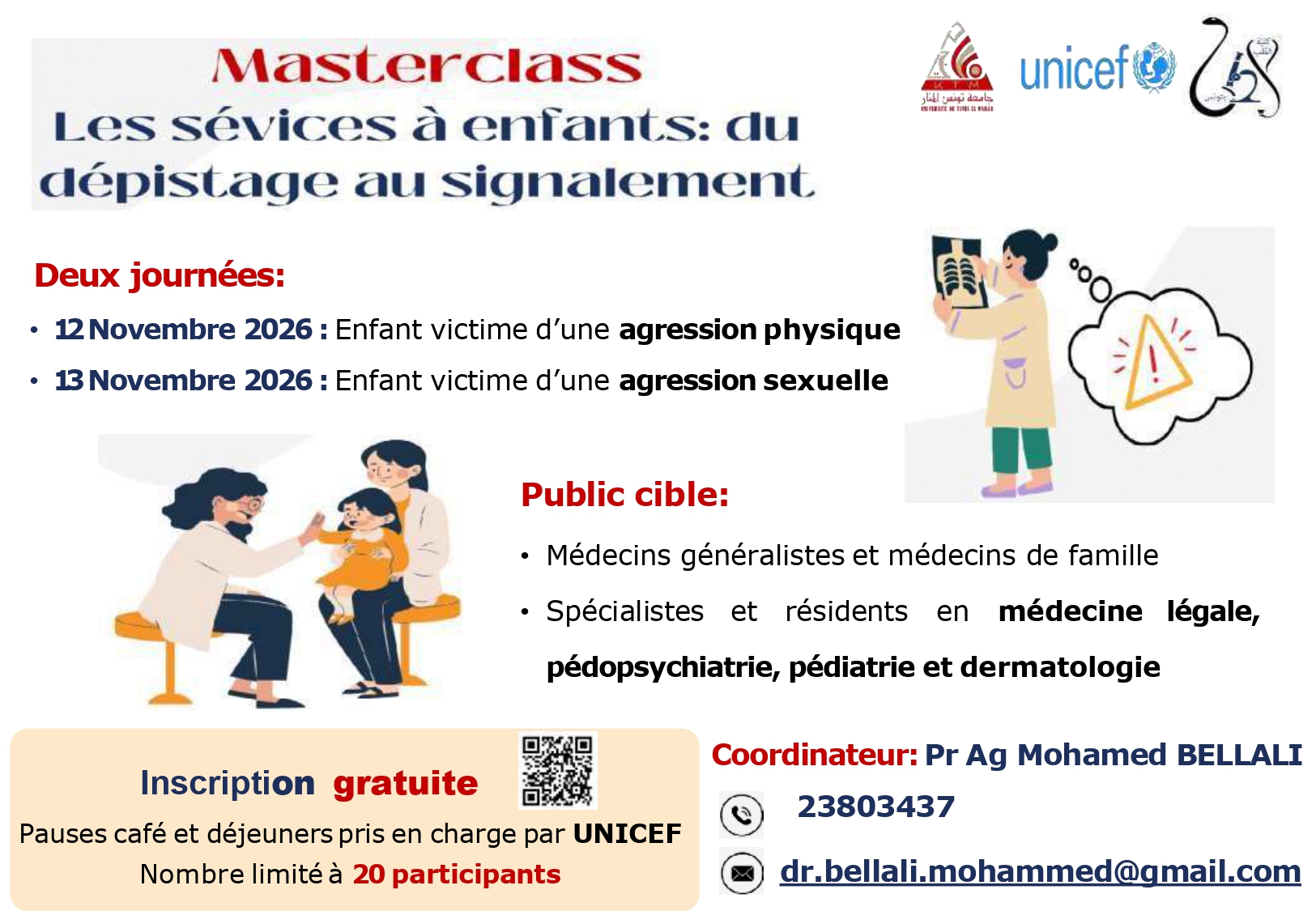 Affiche Masterclass Sévices à enfant